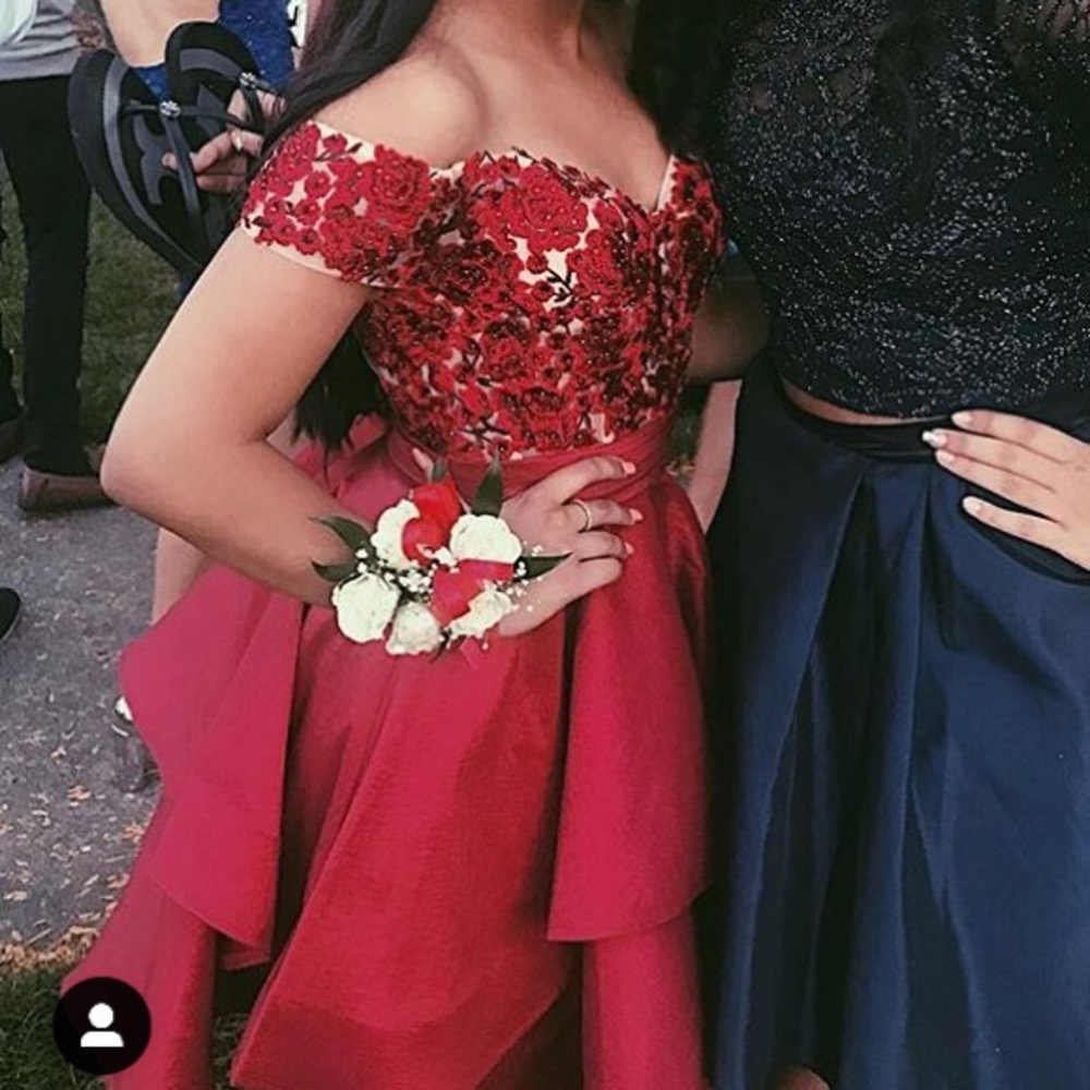 Red Elegant Camille La Vie Homecoming dress